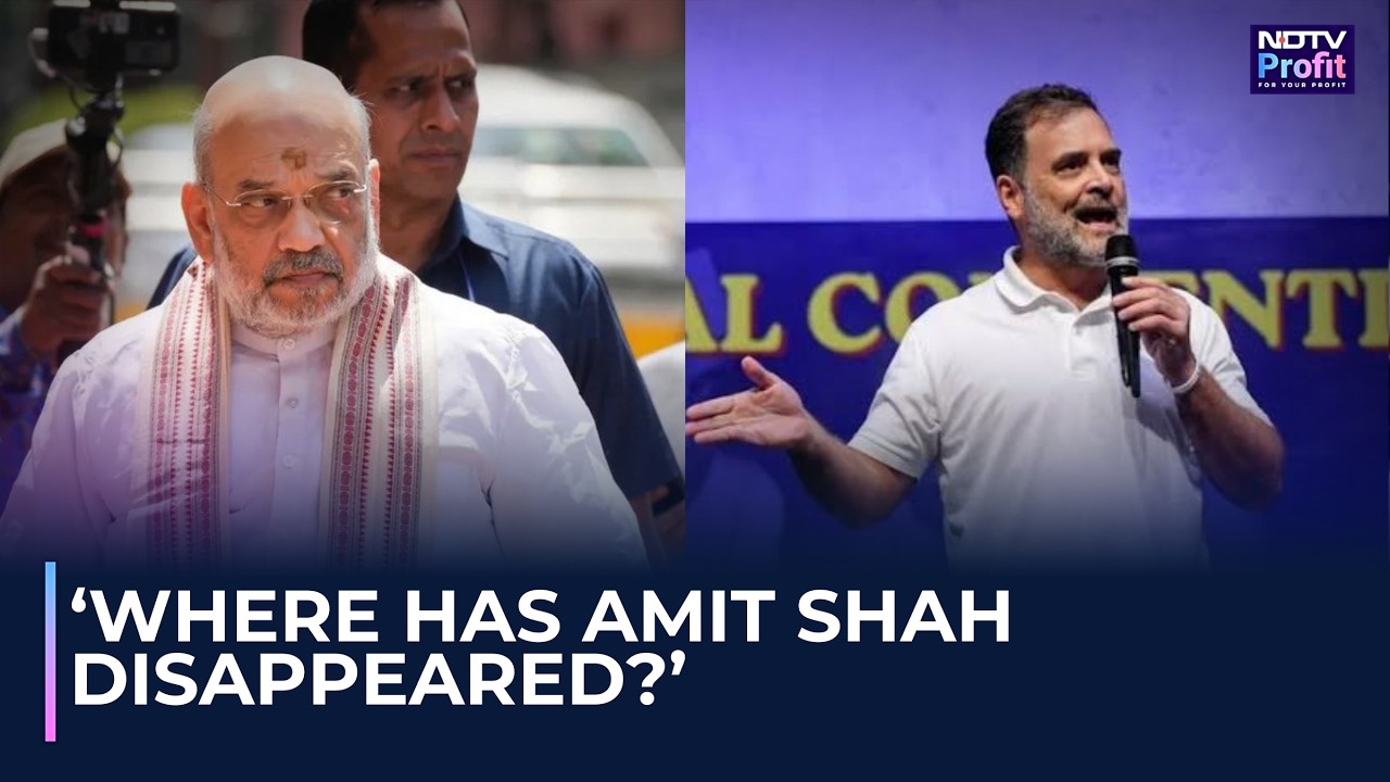 Watch: Rahul Gandhi Questions Amit Shah's Absence From Parliament