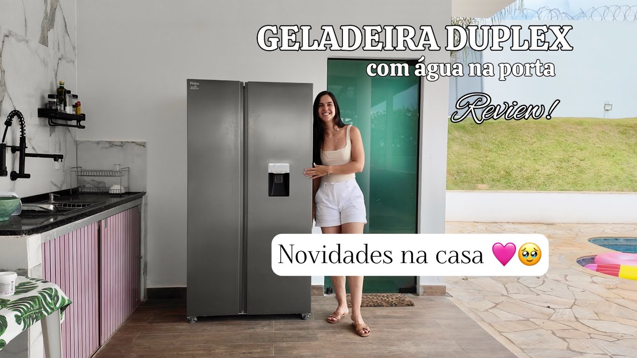 Novidades na casa! Geladeira nova 🏠✨ Philco 2 portas, valeu a pena? PRF535ID Side By Side 434L