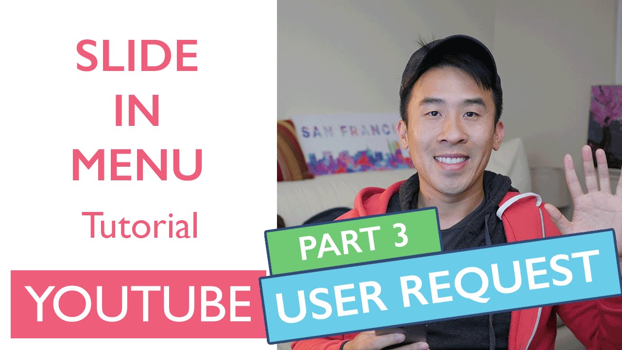 Swift: YouTube - How to Create a Slide-In Menu Part 3 - Lazy Var Explained (Ep 9)