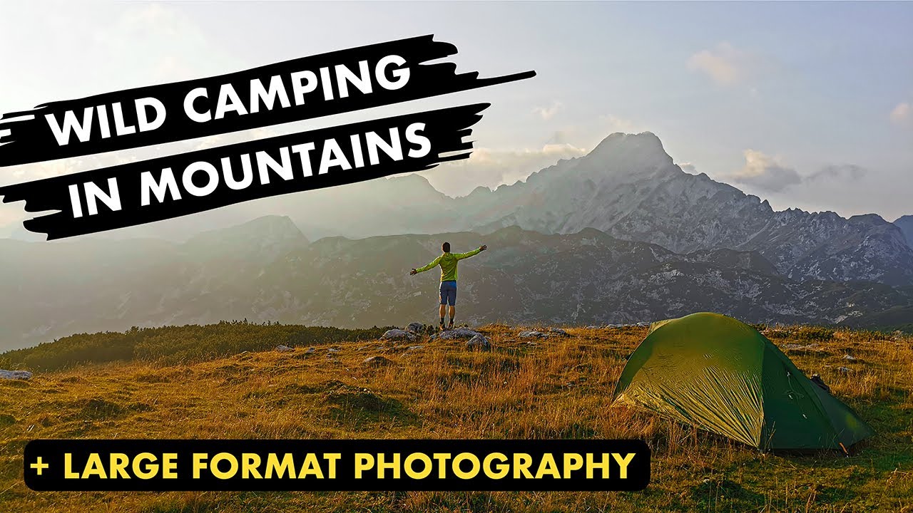 Wild Camping in Alps & Large Format Landscape Photography | Glass Dry Plates + Intrepid 4x5 Camera