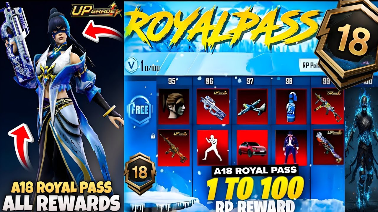 ✅ A18 Royal Pass 3D Leaks😍& 1 To 100 Rp Rewards🔥| Bgmi A18 Royal Pass💯| A18 Royal Pass Pubg🤯| PUBGM