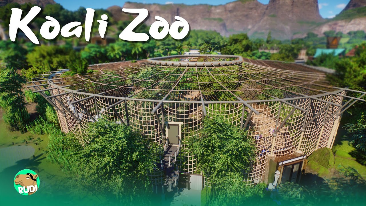 BIG Aviary Bird Habitat Koali Resort - Planet Zoo Speedbuild Koali Zoo 32