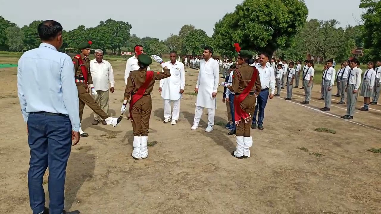 15 August Chief guest Inspection of parade.
