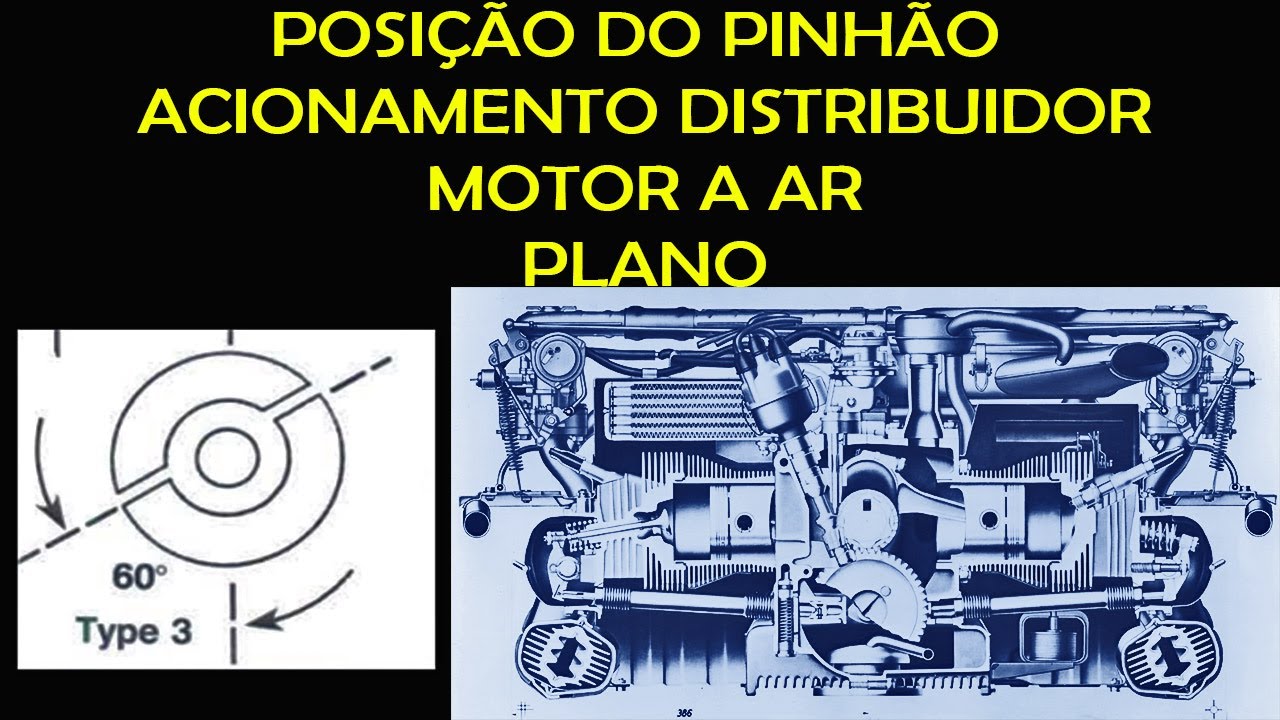 POSIÇÃO DO PINHÃO DE ACIONAMENTO DO DISTRIBUIDOR DE IGNIÇÃO DO MOTOR A AR PLANO! - VARIANT DNG PT122