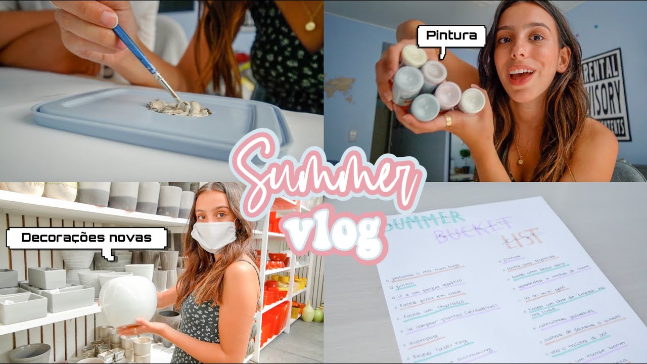 SUMMER DIARIES 🌞: mudei o quarto, andei de skate, pintei,... (aka good vibes vlog)