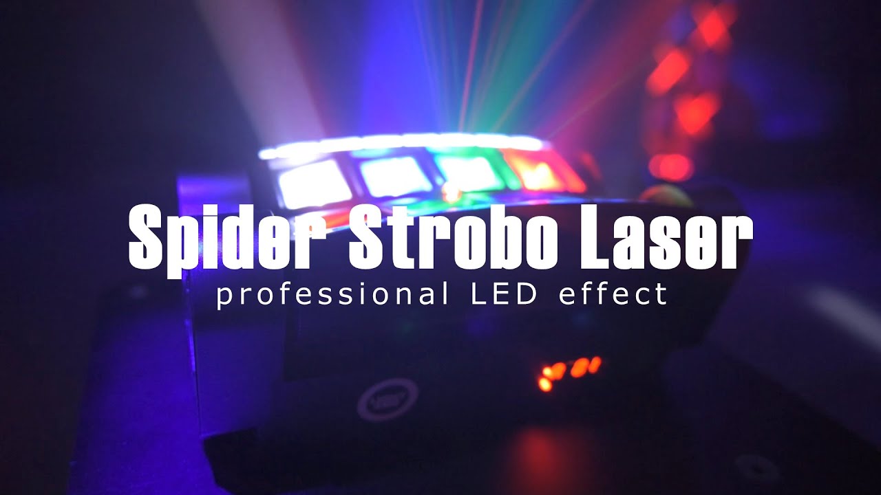 Light4Me Spider Strobo Laser &ndash; efekt LED na imprezę