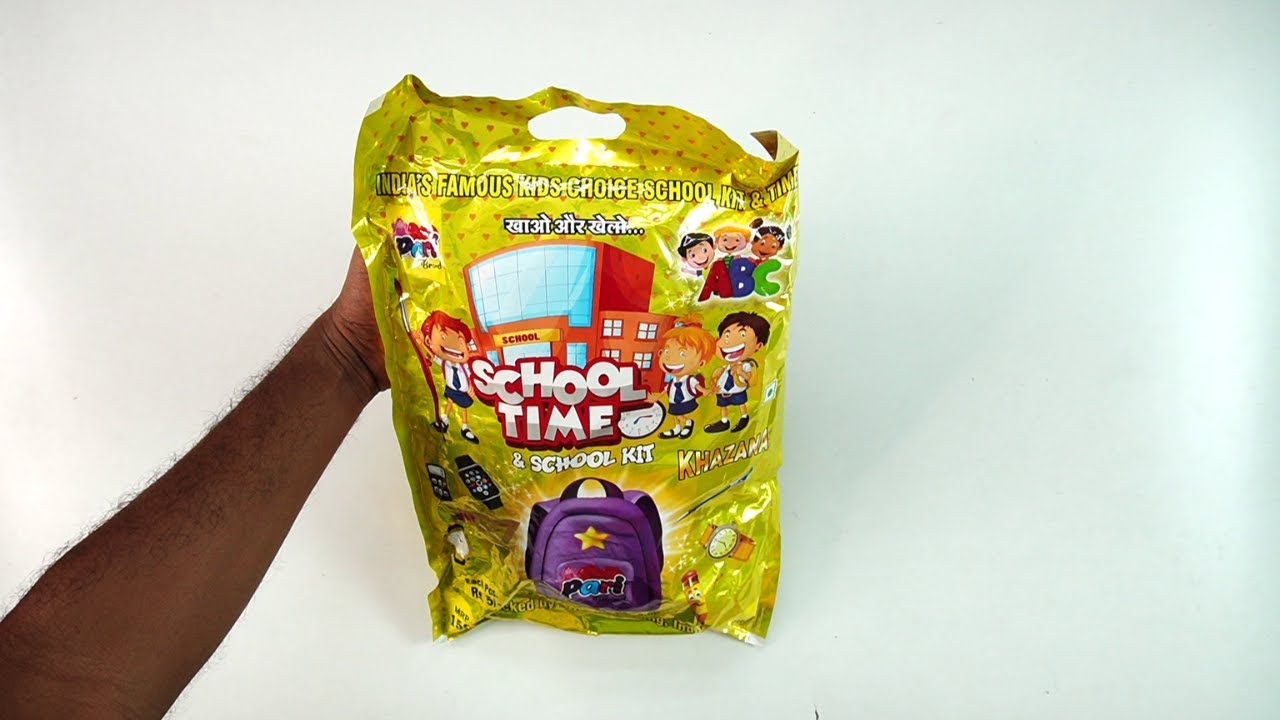 Best unboxing of school time & school kit khazana bag chatpat review