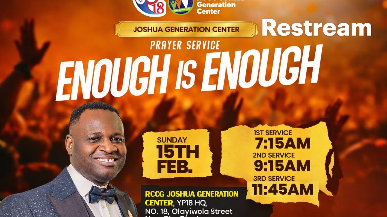 PRAYER SERVICE ll ENOUGH IS ENOUGH ll SECOND SERVICE ll FEBRUARY 15TH 2026