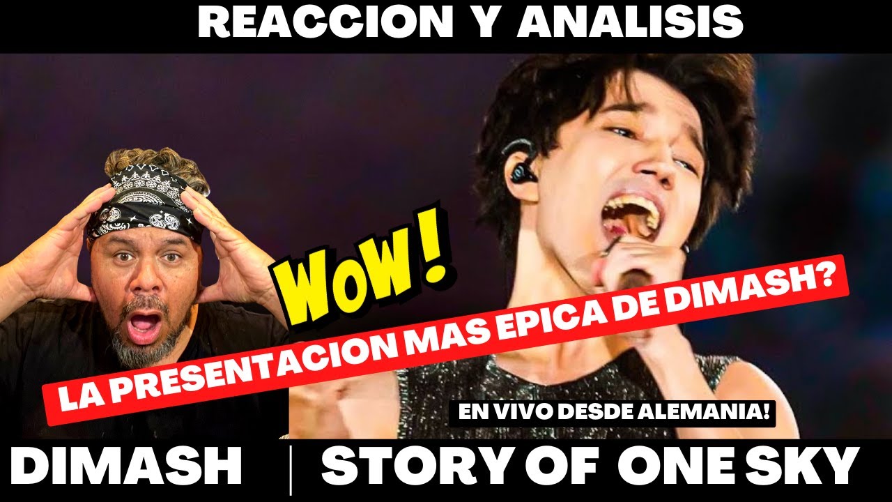 DIMASH cantando en vivo STORY OF ONE SKY! Reaccion y analisis