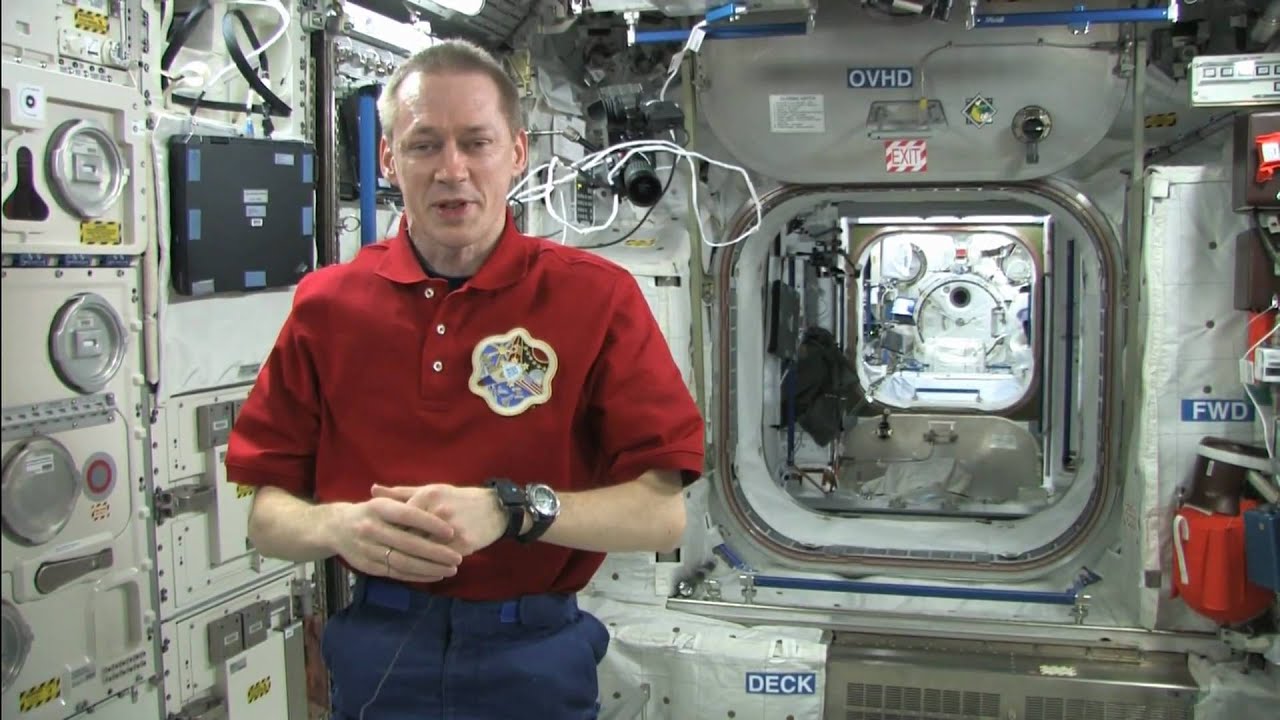 How are blood samples analyzed in space?