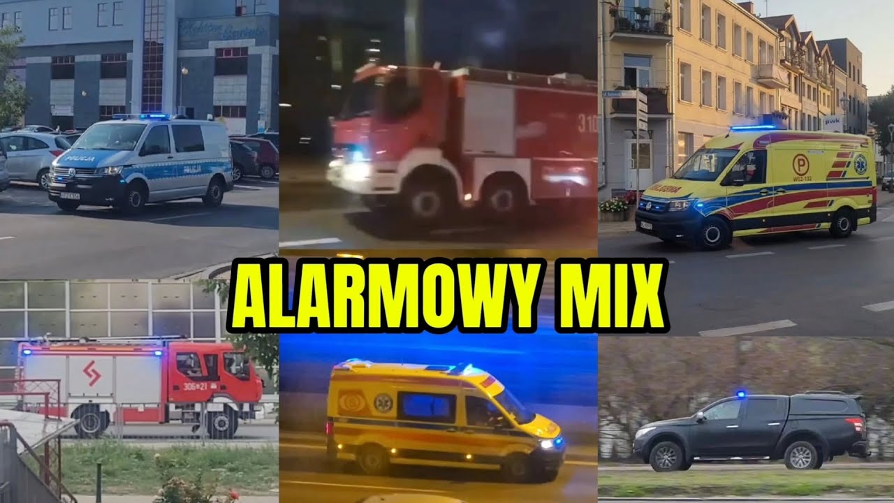 [ALARMOWO] Przejazdy alarmowe służb z miasta stołecznego Warszawa i okolic do różnych zdarzeń.