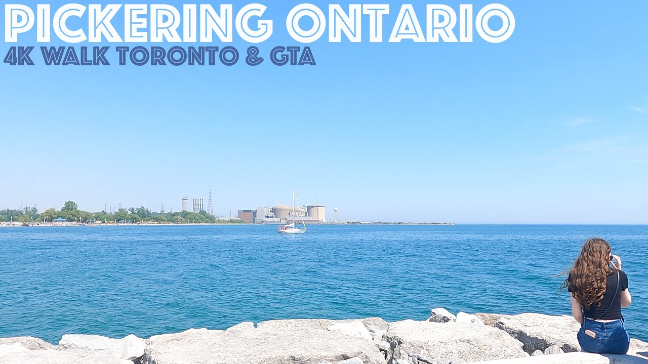 Pickering Ontario - Frenchman's Bay - Liverpool Rd.: 4K Slow Walk Toronto & the GTA, Canada