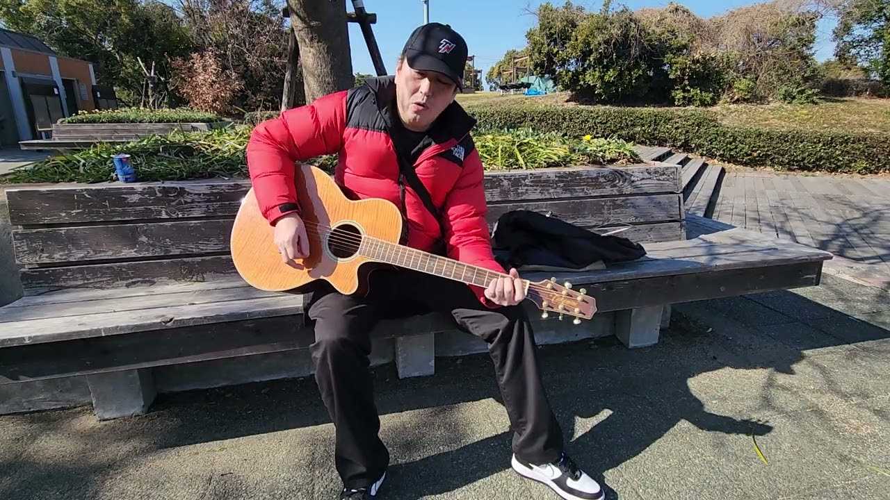 【菊一輪の骨】長渕さんの曲🎶少し暖かくなったので久しぶりにギター遊び🎸
