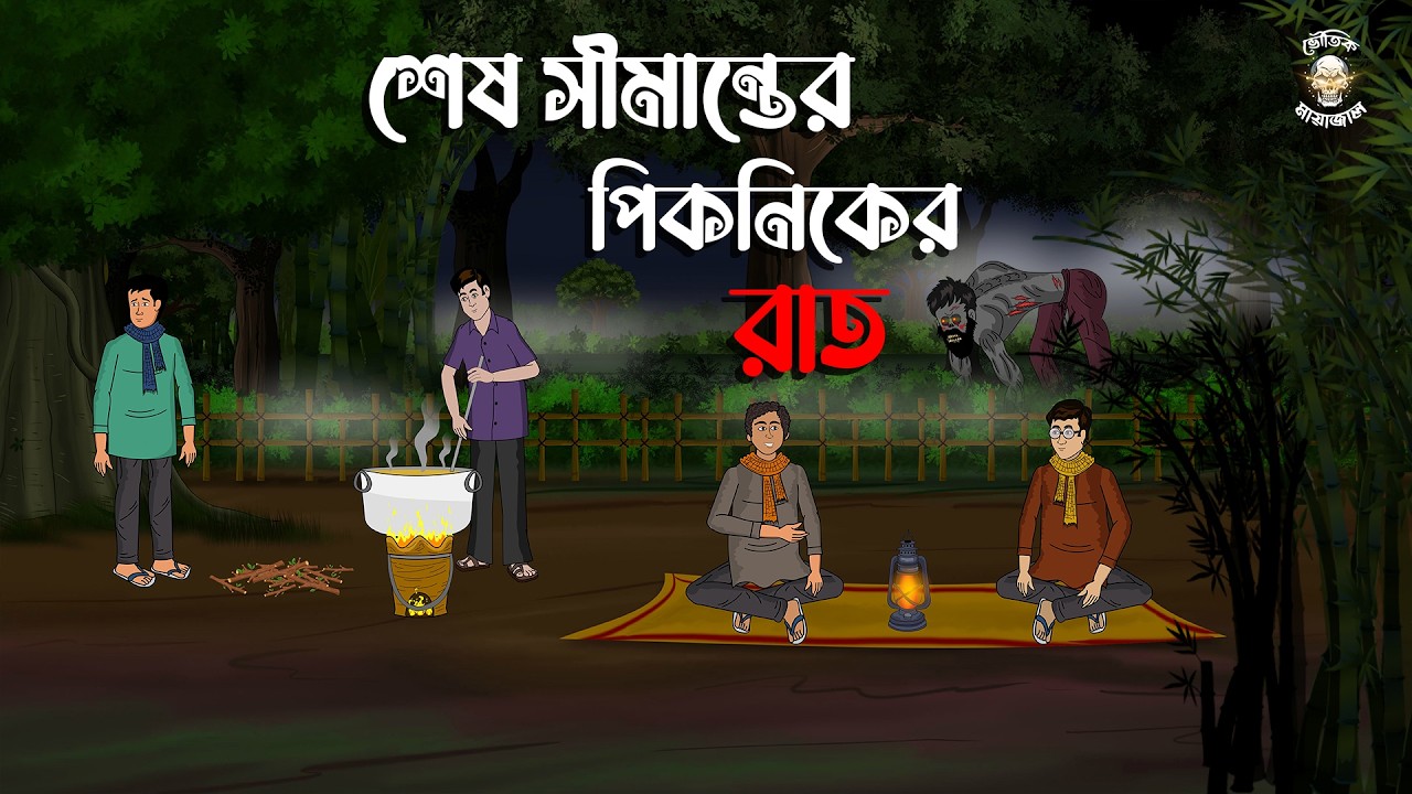Sesh Simanter Picnic er Raat - Gram Banglar Bhuter Golpo | Bhuter Cartoon | Bhoutik Mayajal