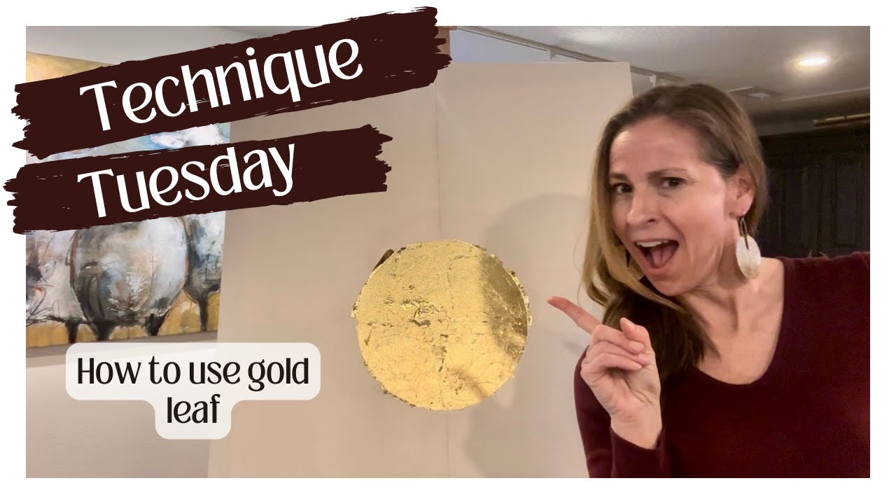 Technique Tuesday! How to use gold leaf!