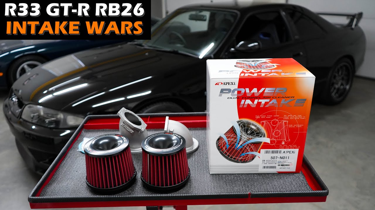APEXi Power Intake Air Filter Kit Install & Review - Nissan Skyline BNR34 BCNR33 #apexi #r33gtr