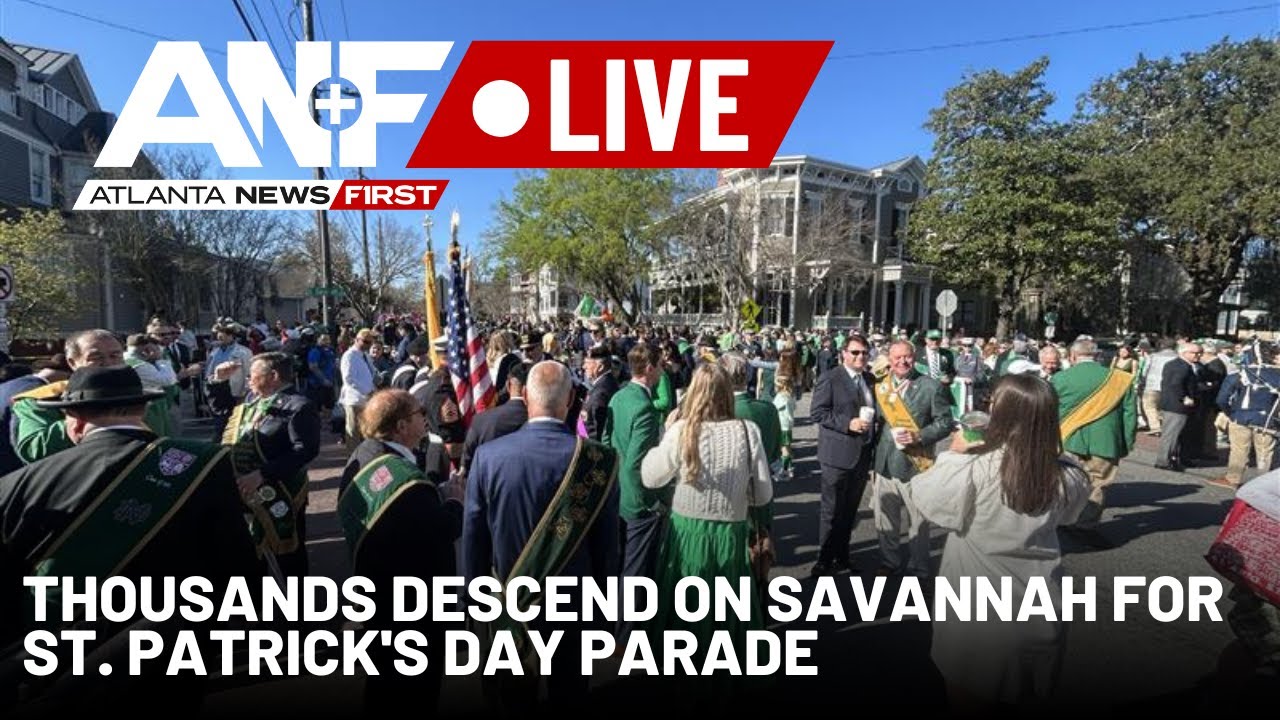 WATCH LIVE: Thousands descend on downtown Savannah, Georgia for 201st St. Patrick's Day Parade