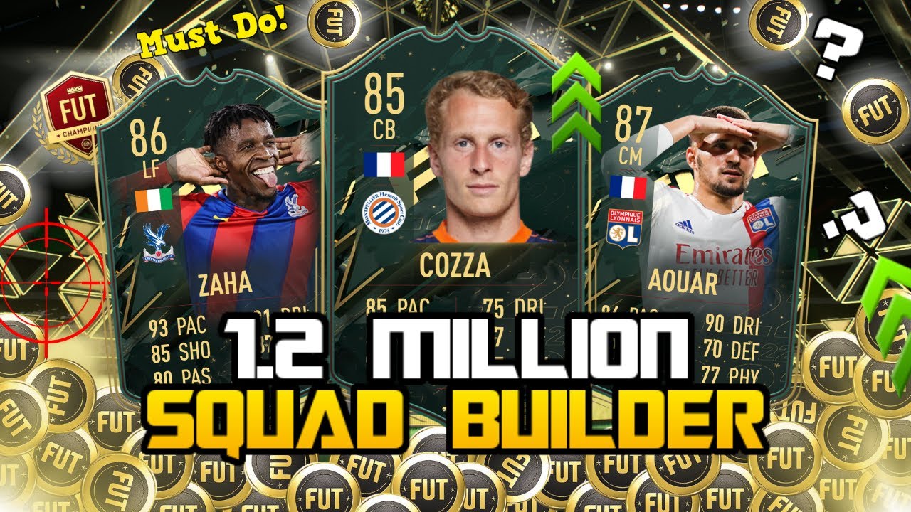 BEST 1.2 MILLION COIN SQUAD BUILDER ON FIFA 22! INSANE TEAM WITH WINTER WILDCARDS COZZA ON FUT 22!