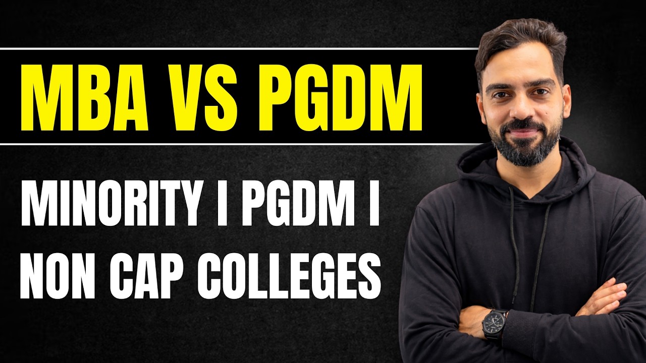 MBA vs PGDM | Minority & Non CAP Colleges Explained