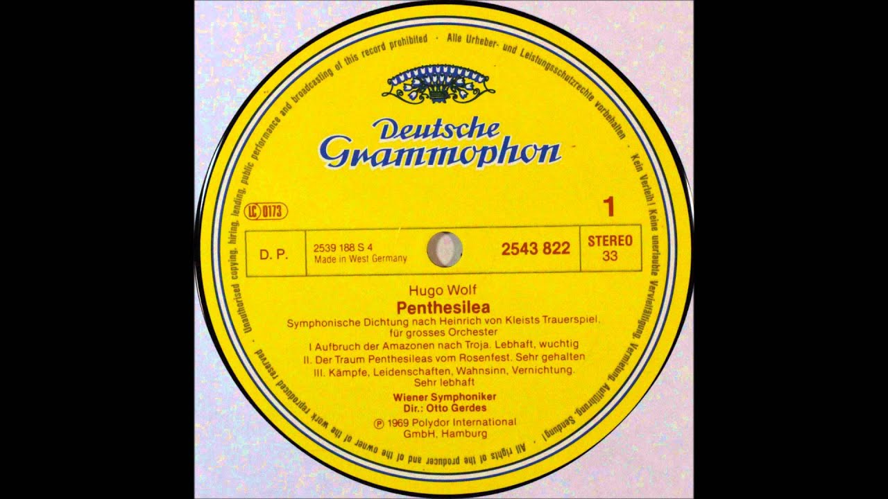 Hugo Wolf, Penthesilea , Conductor   Otto Gerdes