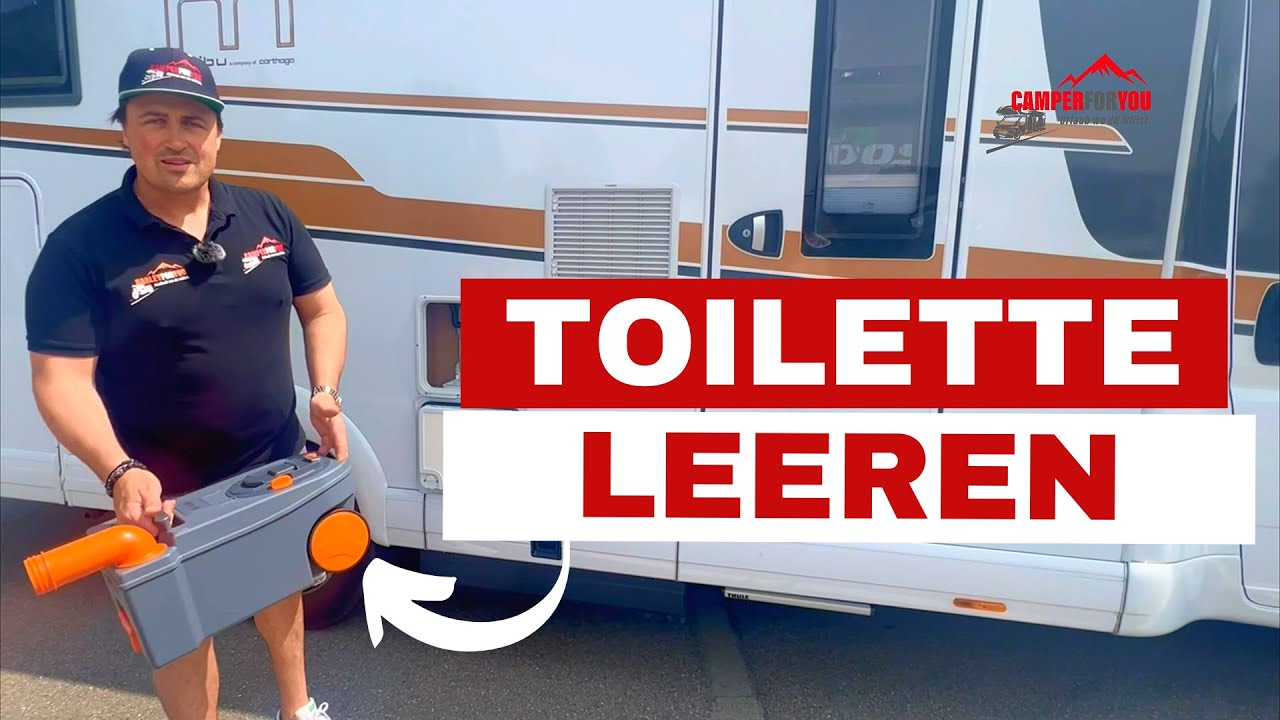 Toilette leeren beim Wohnmobil - Erklärvideo Camperforyou