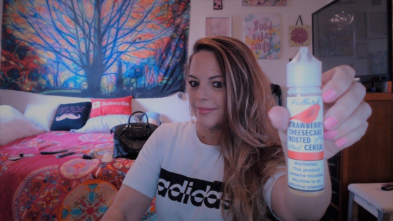 Redbird Strawberry Cheesecake Frosted Cereal E Liquid Juice Review!!