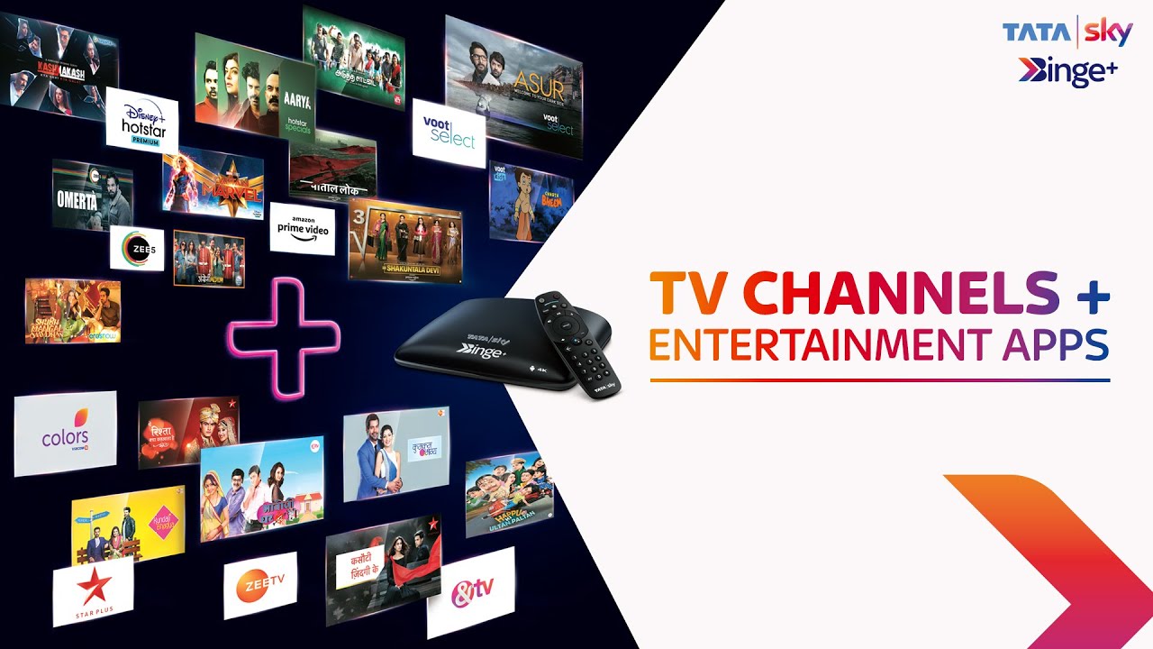 Tata Sky Binge Plus | Product Reveal | Live TV + 9 premium apps | TV Channels + Entertainment Apps