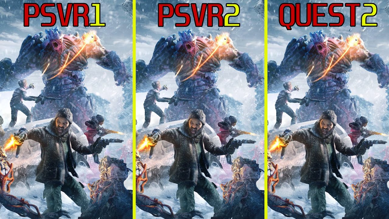 After the Fall - PSVR1 vs PSVR2 vs Meta Quest 2 Graphics Comparison