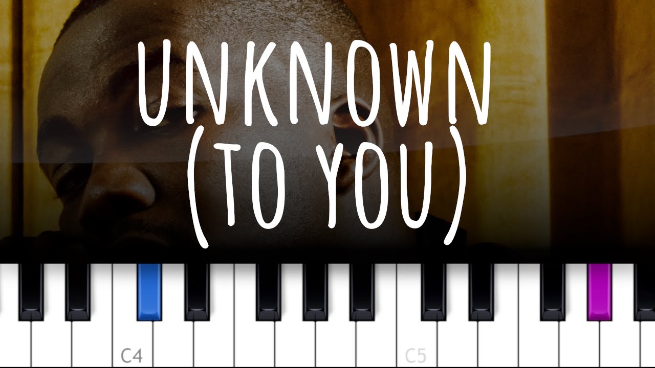 Unknown (To You) ~ Jacob Banks (piano tutorial)