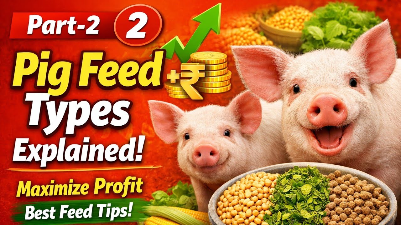Gestation & Lactation Feed क्या दें? | Breeding Pig Feeding Complete Guide part 2 of Types of Feed.