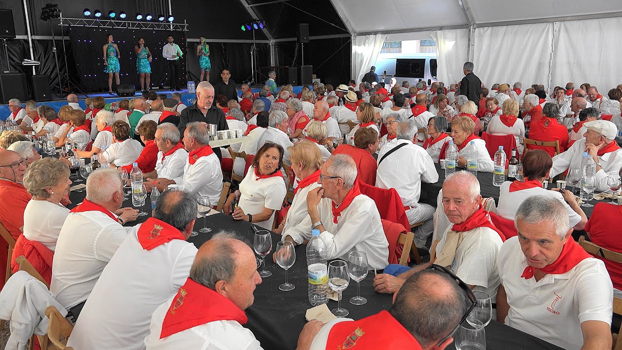 COMIDA PARA NUESTROS MAYORES EN LA CARPA MUNICIPAL, CATERING DQTXARA, FITERO 17-9-2024