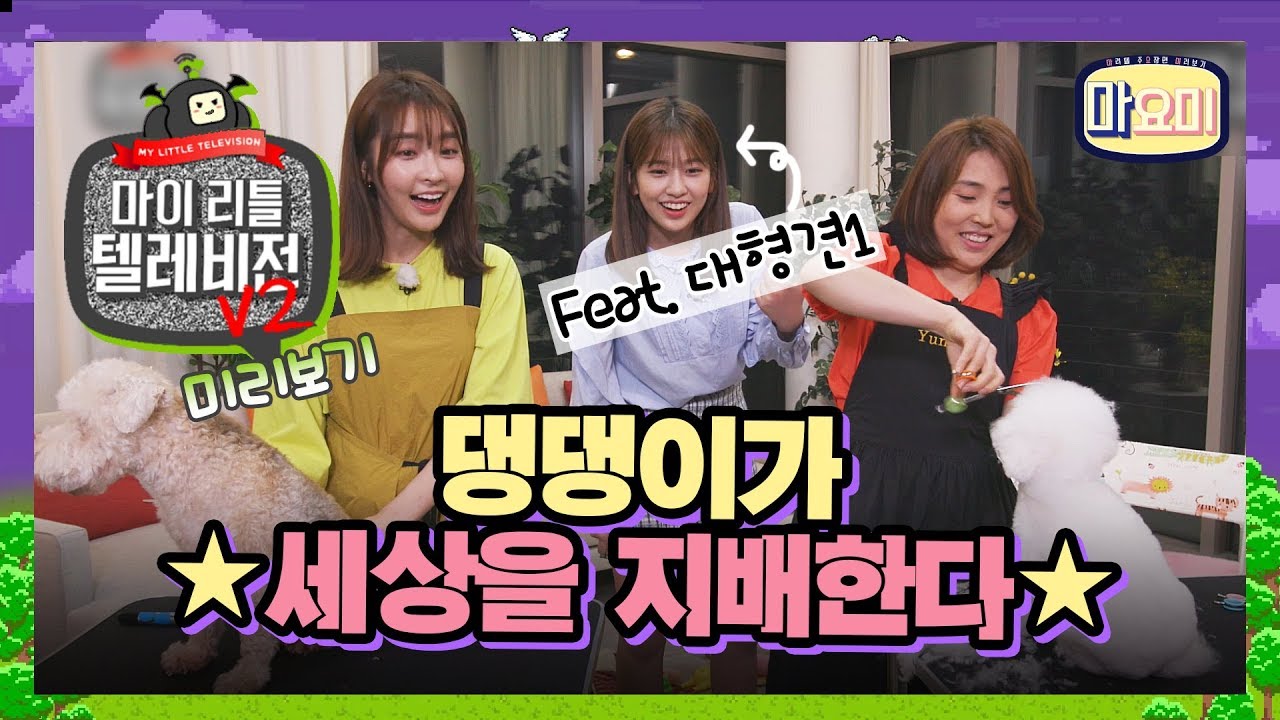 윶트리버 안유진이 댕댕이랑 놀아주는  영상♡ [마이 리틀 텔레비전v2] [마요미 : 마리텔 주요장면 미리보기]