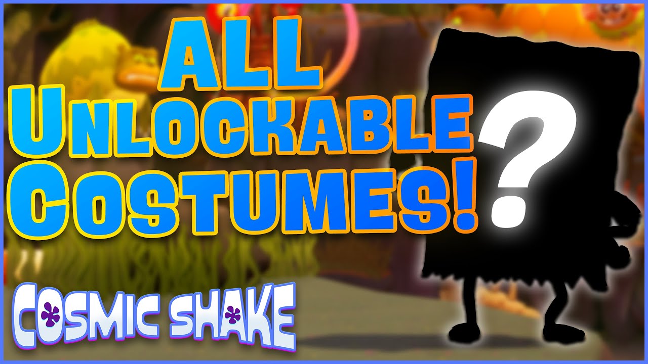 ALL Unlockable COSTUMES! | SpongeBob's Cosmic Shake
