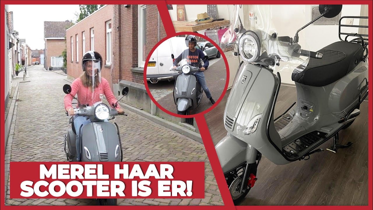 MEREL HAAR SCOOTER IS ER!! 🛵 (ZE WEET VAN NIETS)  - #1095