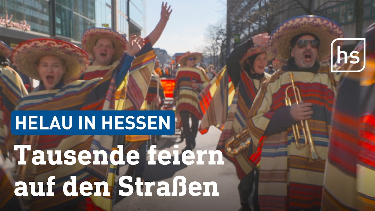 Sonne, Spaß und Narrentreiben: Fastnachtsumzüge bei Traumwetter | hessenschau