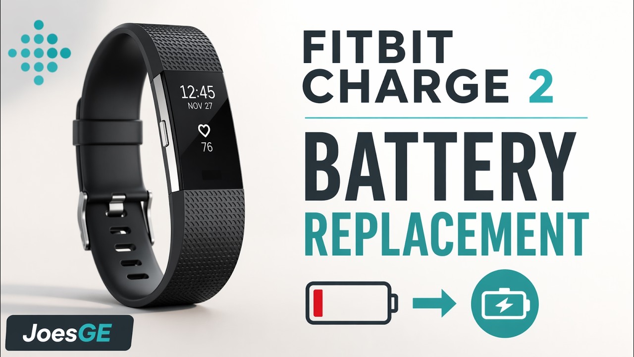 Руководство по замене аккумулятора в умных часах Fitbit Charge 2