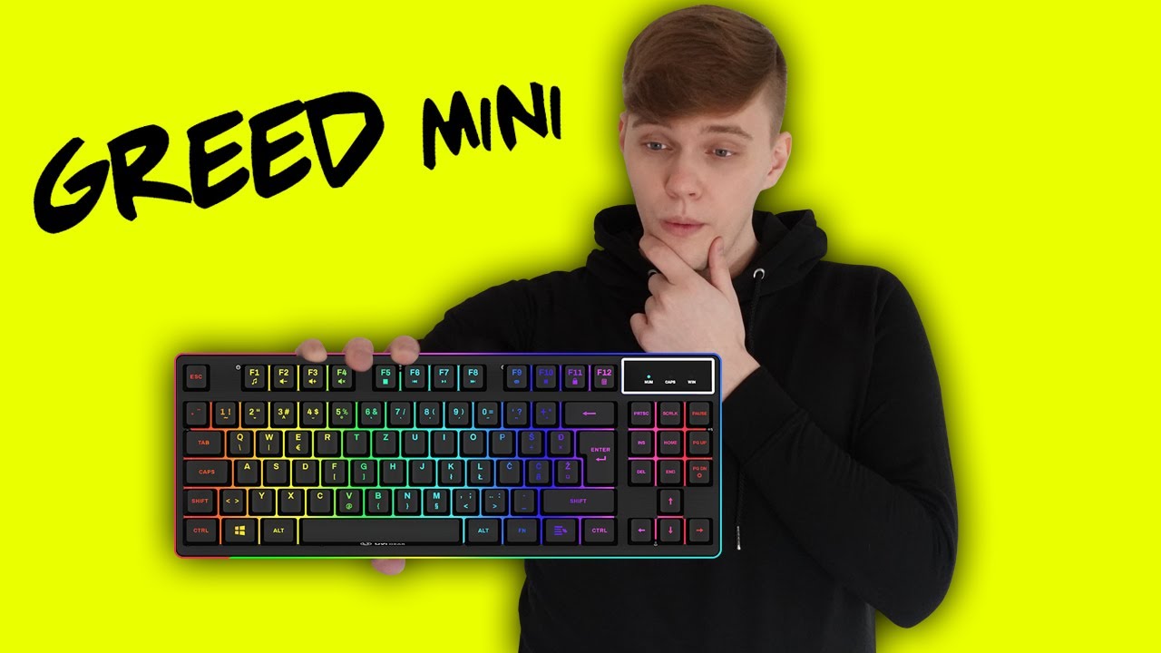 NAJBOLJŠA budget RGB GAMING Tipkovnica?! UVI Greed Mini! - Wortex Review