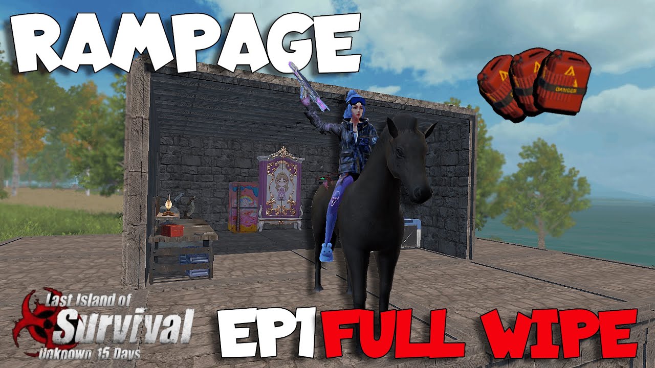 Best Start RAMPAGE FIGHT SMG AND RAIDING | LAST ISLAND OF SURVIVAL