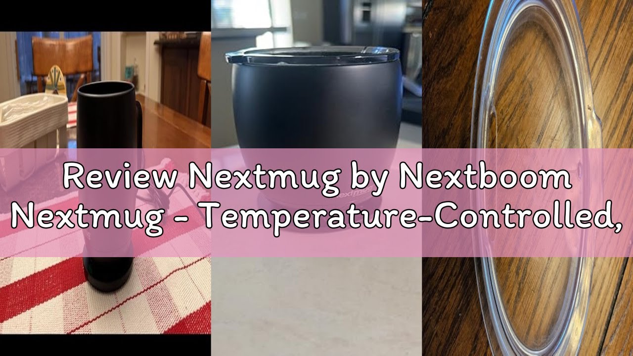 Review Nextmug by Nextboom Nextmug - Temperature-Controlled, Self-Heating Coffee Mug (Black - 14 oz.
