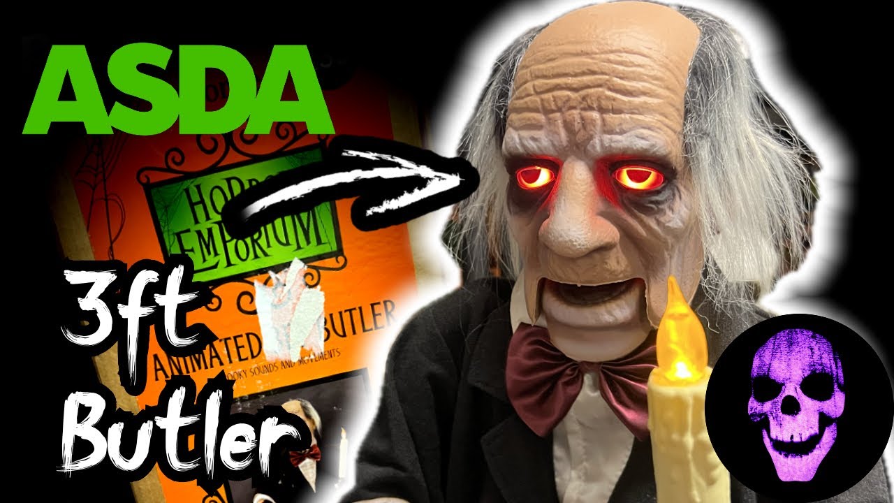 Обзор ASDA Halloween 2025 3FT Talking Butler! 💀