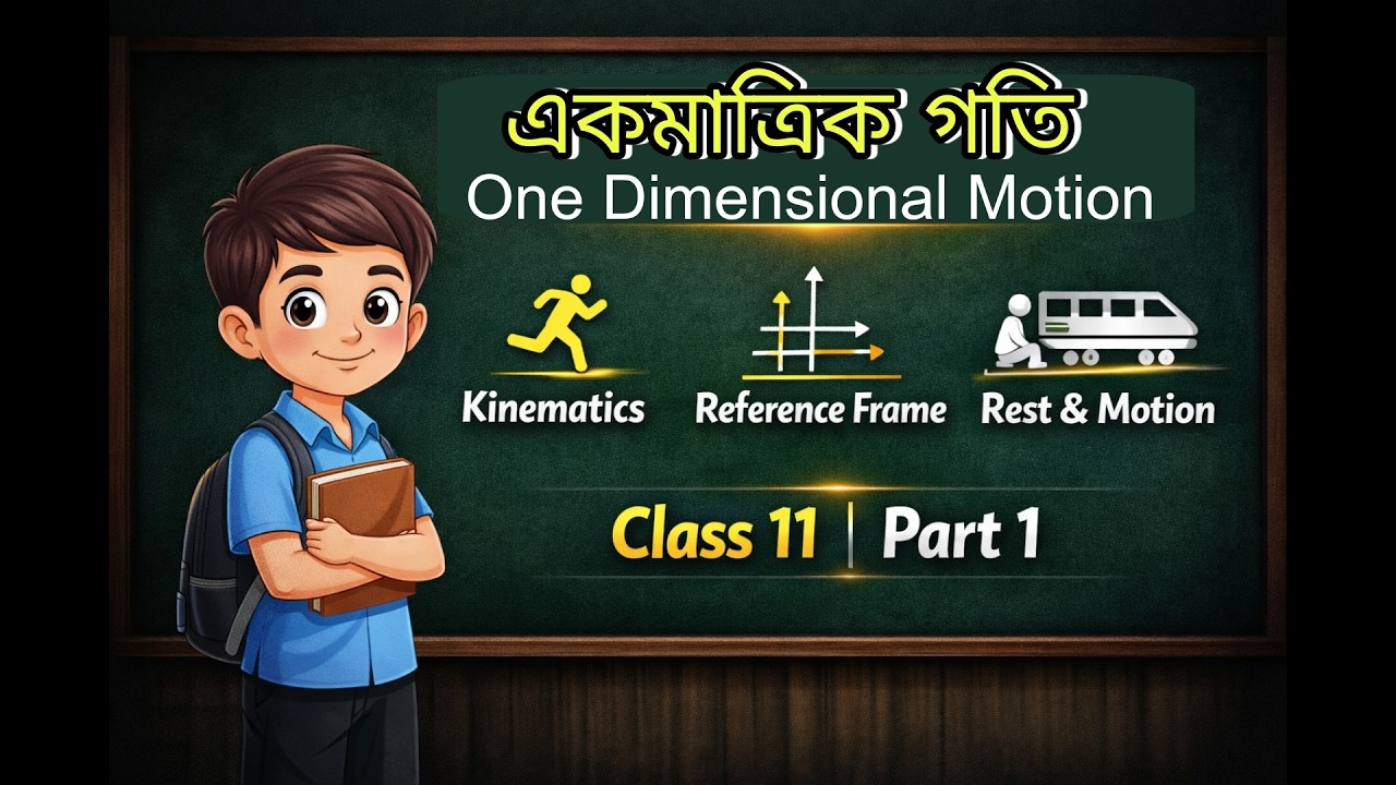 One Dimensional Motion  | Class 11 Physics | Part -01 #abdur_rakim 