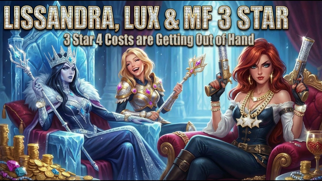 Lissandra Lux 3 Star + MF 3 Star - 3 Star 4 Cost are getting out of hand - Double Up TFT