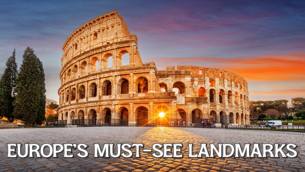 Top 25 Must-See Landmarks in Europe | 4K Cinematic Drone Film with Relaxing Music