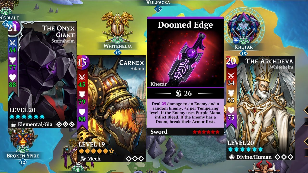 Gems of War Tips and Tricks - Tower of the Doomed - Purple