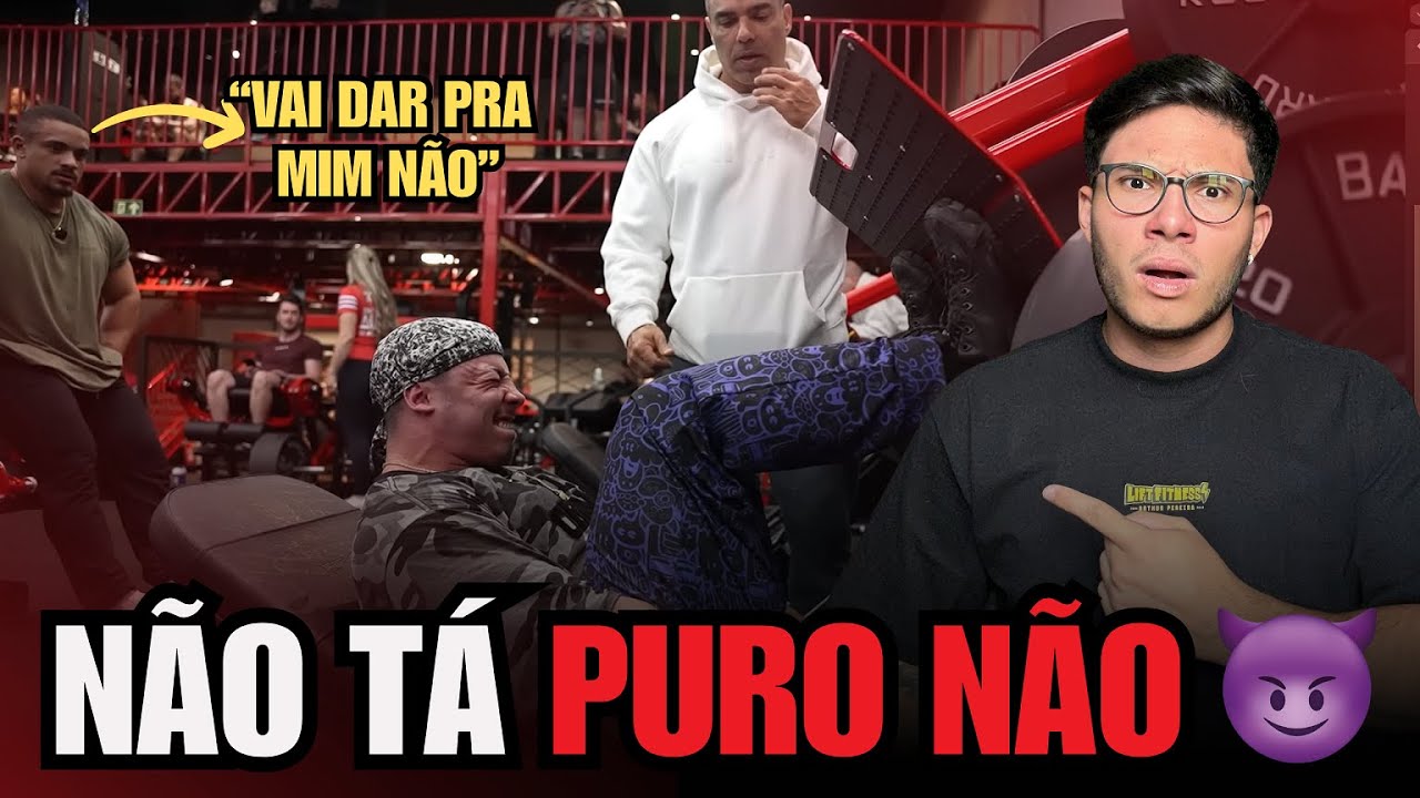 GANLEY NÃO É DESSE MUNDO | REACT TREINO DE PERNAS COM GNOMO