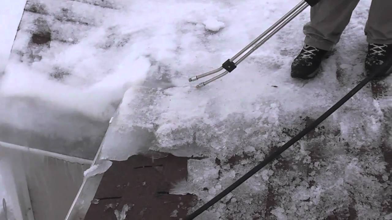 Ice Dam Removal by Dam Breakers