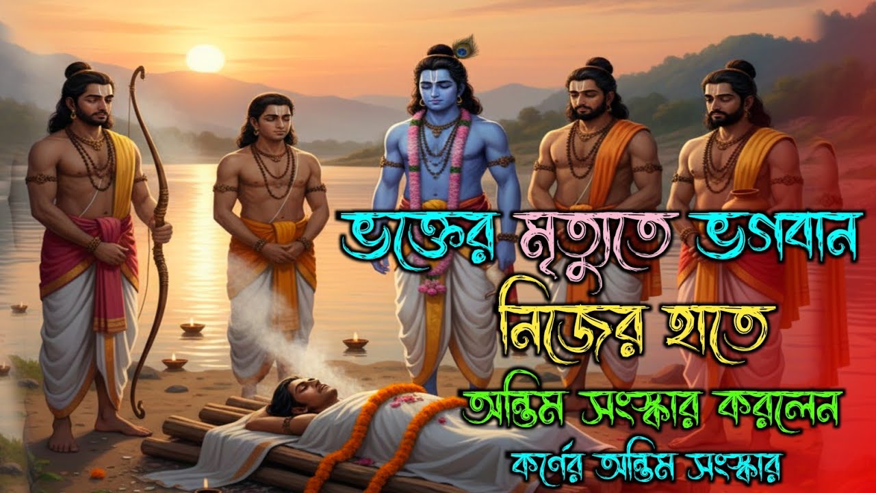 ভক্তের মৃত্যুতে ভগবান নিজের হাতে অন্তিম সংস্কার করলেন 🕉️😌|| কর্মের অন্তর সংস্কার 😔💔||Srikrishna bani