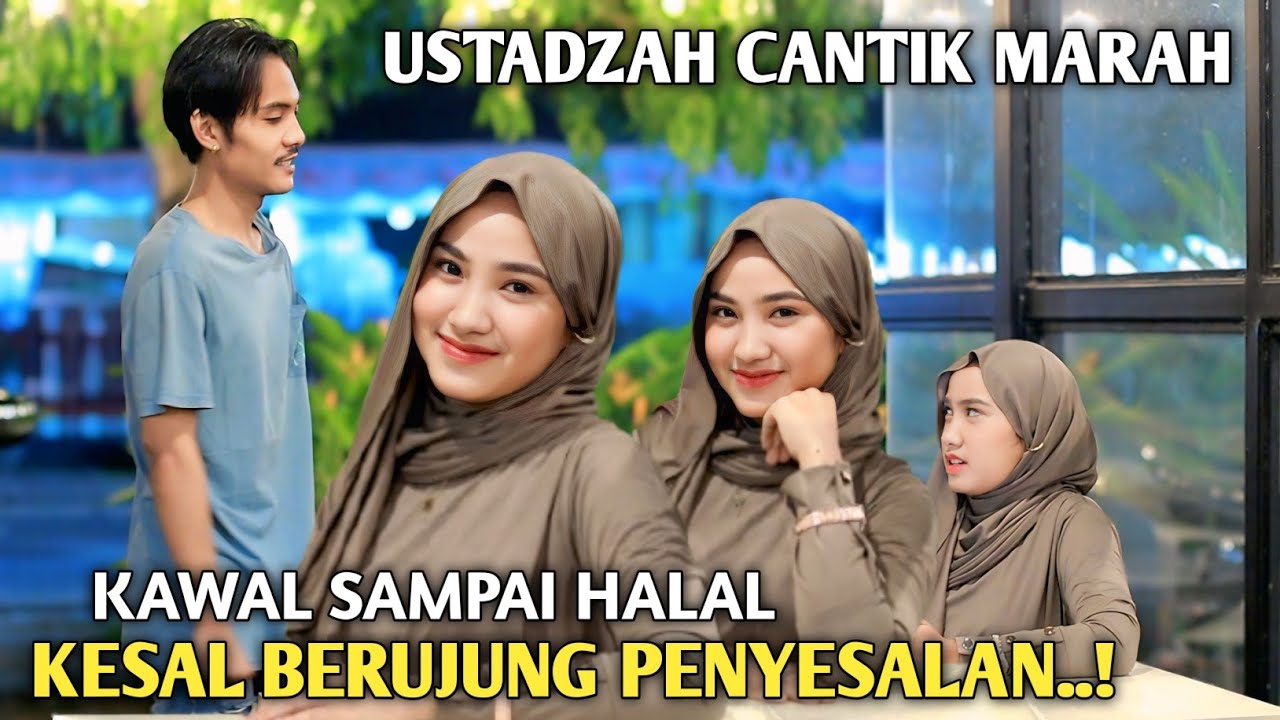 USTADZAH CANTIK MARAH!!KESAL BERUJUNG PENYESALAN SAMPE SALTING