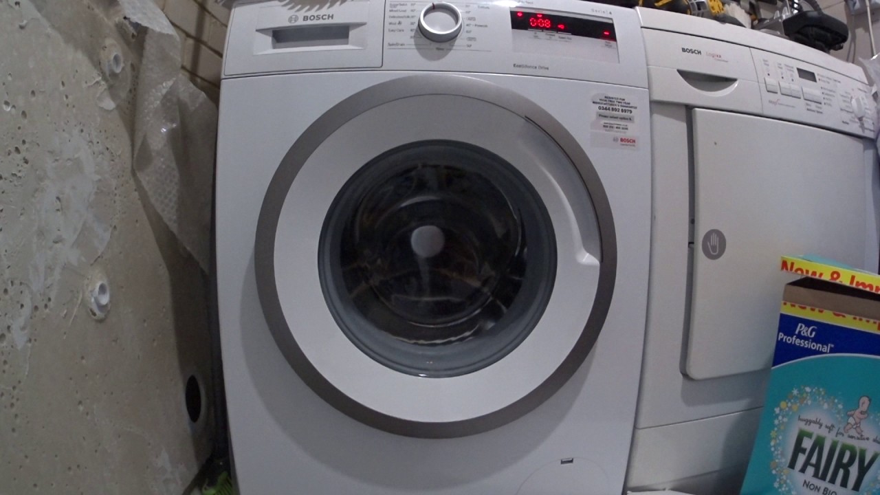 Bosch serie 4 Varioperfect washing machine noise level