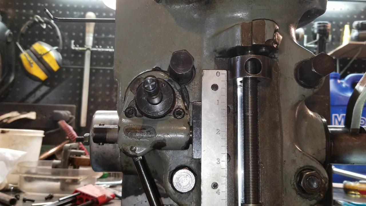 Регулировка отключения подачи пера Bridgeport